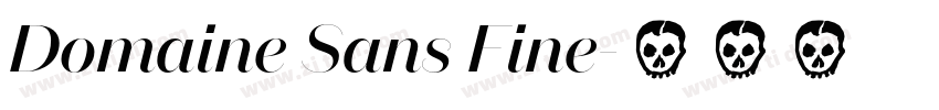 Domaine Sans Fine字体转换